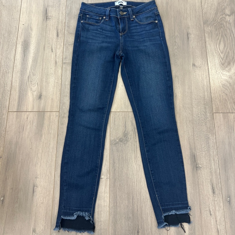PAIGE Dark Blue Skinny Jeans